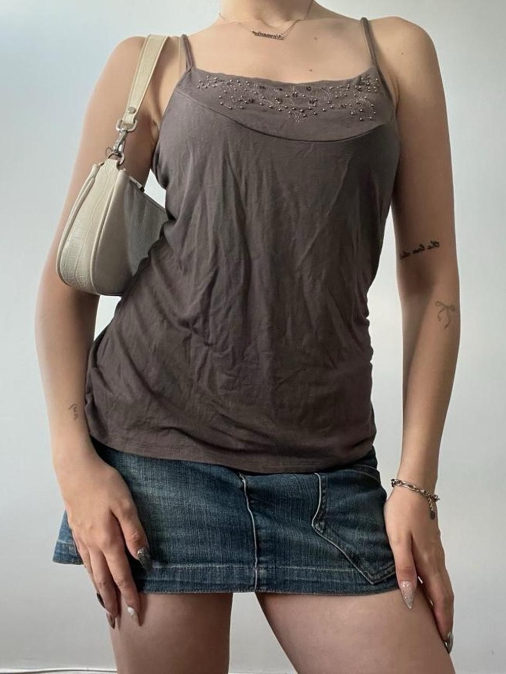 Large RW&Co Beaded Tank Top